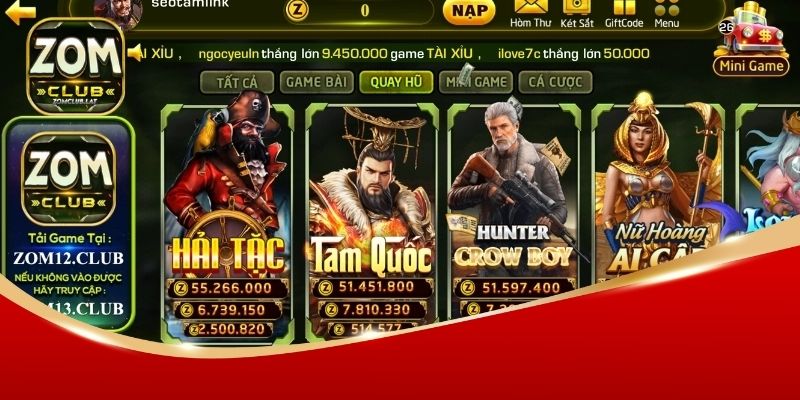 Nổ Hũ Kho Báu ZOMCLUB – Trò Chơi Quay Hũ Đầy Hấp Dẫn 2 Nổ hũ kho báu ZOMCLUB lối chơi độc đáo